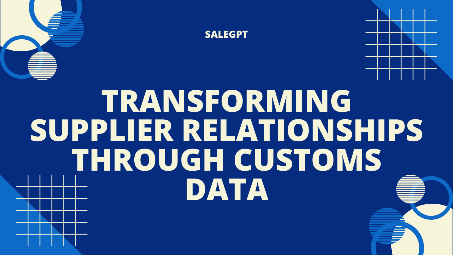 Optimice la gestión de proveedores con datos aduaneros | SaleAI Optimice la gestión de proveedores con datos aduaneros | SaleAI