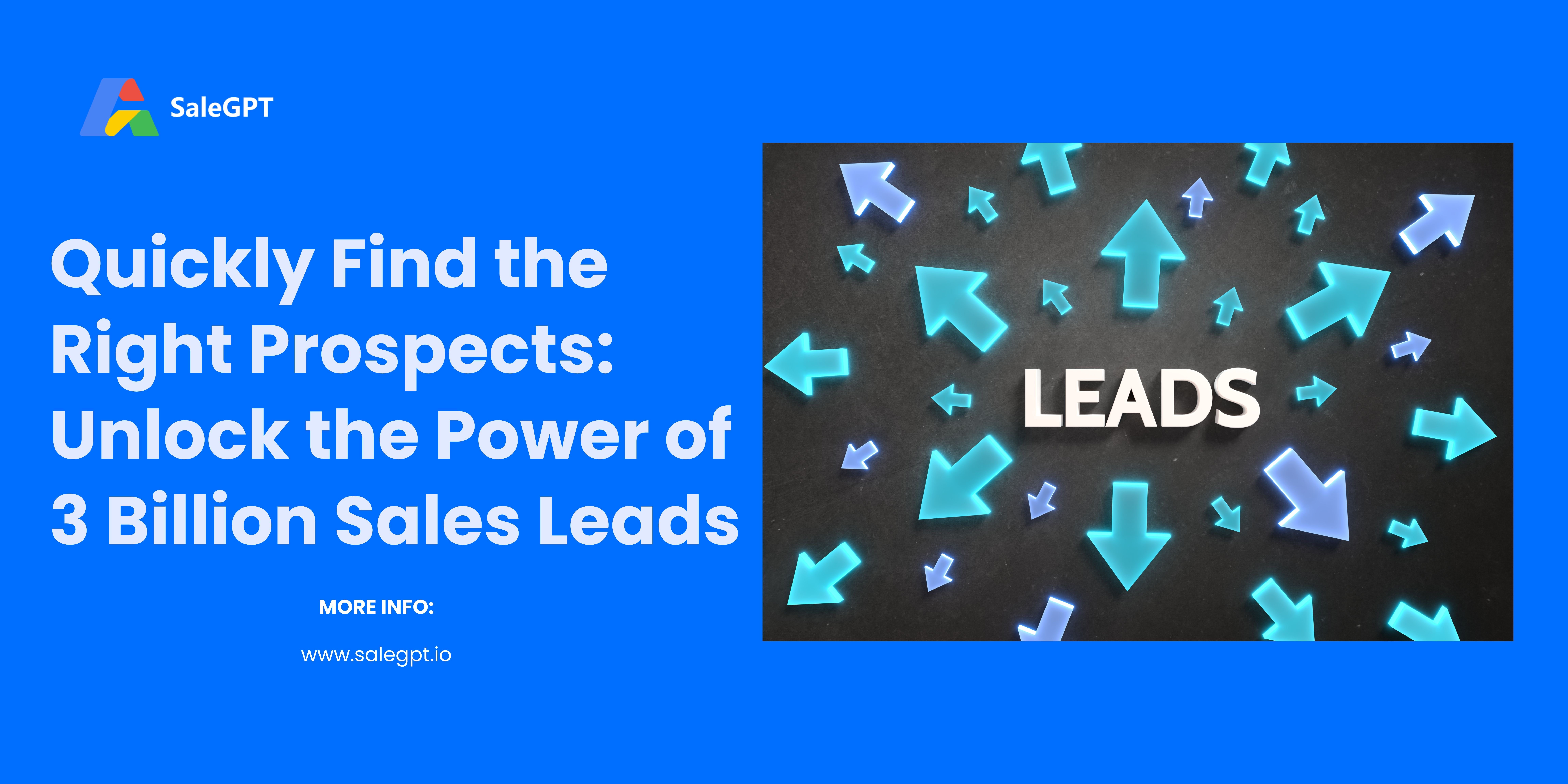 اعثر بسرعة على العملاء المحتملين المناسبين: الوصول إلى أكثر من 3 مليارات عميل محتمل للمبيعات باستخدام SaleAI اعثر بسرعة على العملاء المحتملين المناسبين: الوصول إلى أكثر من 3 مليارات عميل محتمل للمبيعات باستخدام SaleAI