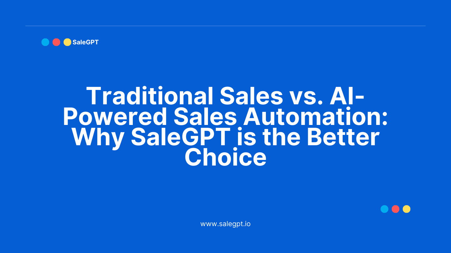 SaleAI: Automatización de ventas impulsada por IA para mejores conversiones SaleAI: Automatización de ventas impulsada por IA para mejores conversiones