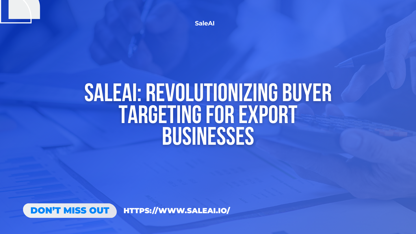 Finden Sie schneller die richtigen Käufer mit den KI-gestützten Targeting-Tools von SaleAI Finden Sie schneller die richtigen Käufer mit den KI-gestützten Targeting-Tools von SaleAI