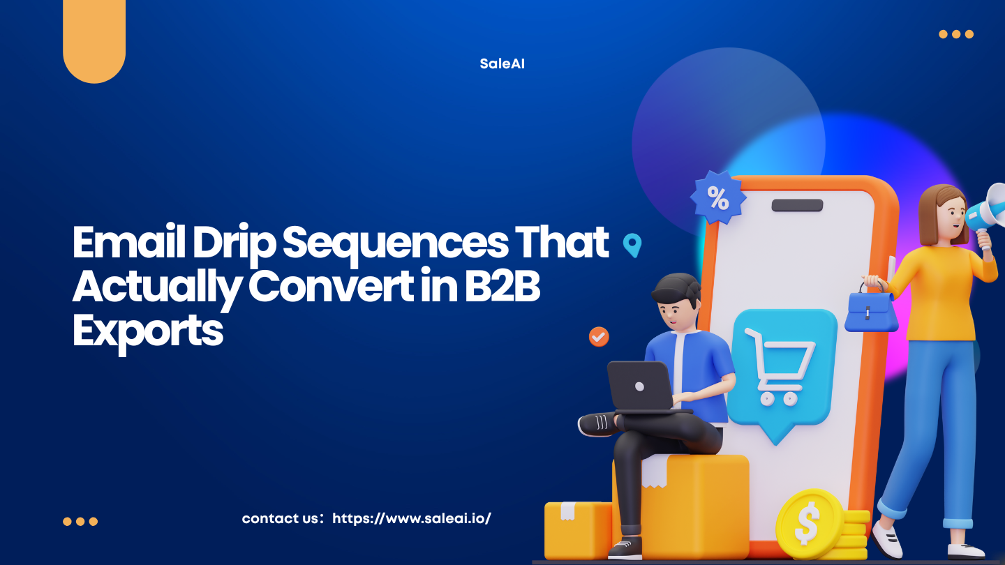 B2B تصدير البريد الإلكتروني تسلسل بالتنقيط الذي يحول بالفعل | ساليا B2B تصدير البريد الإلكتروني تسلسل بالتنقيط الذي يحول بالفعل | ساليا