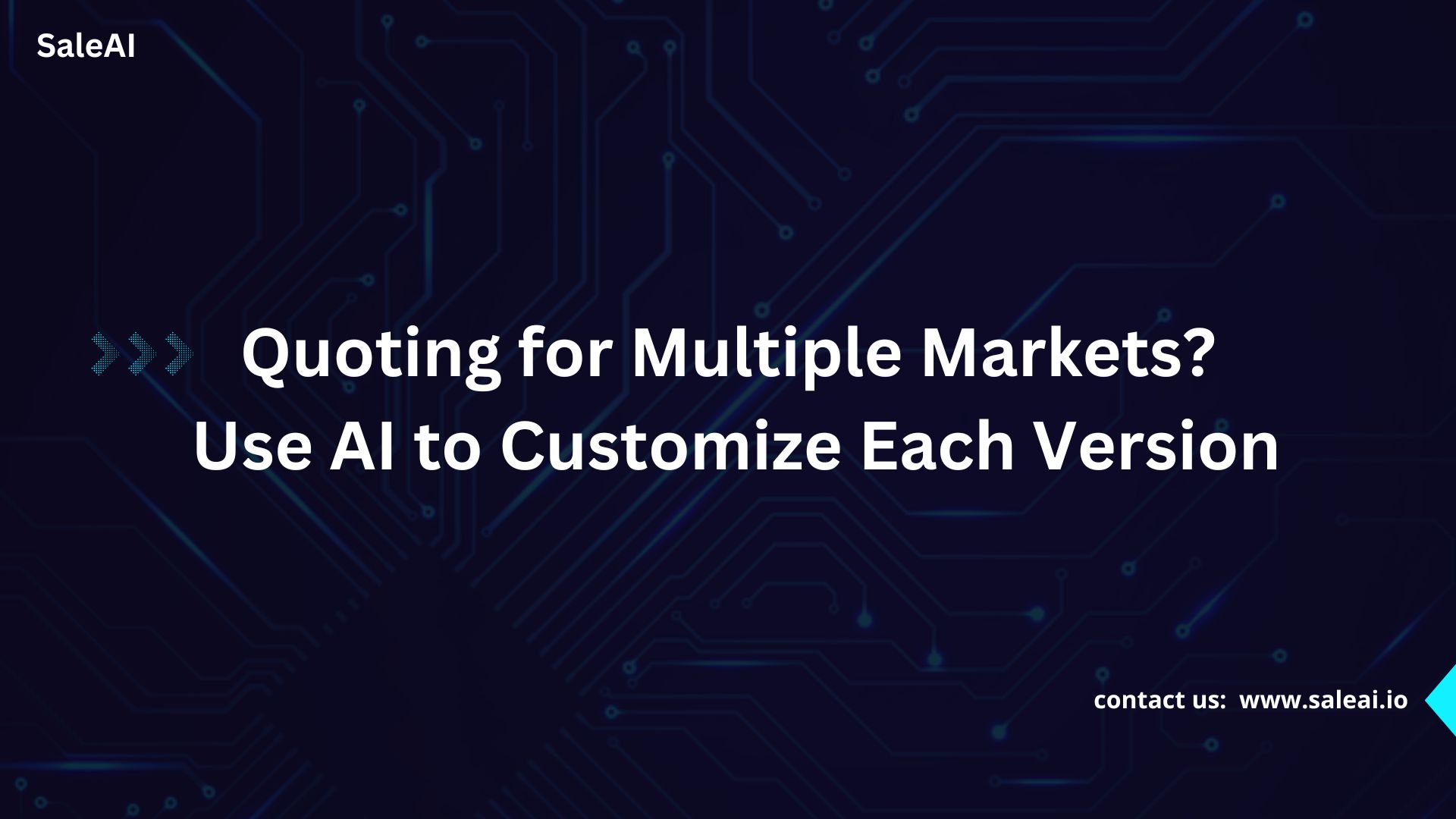 SaleAI AI quotation tool customizing multilingual export quotes for global markets