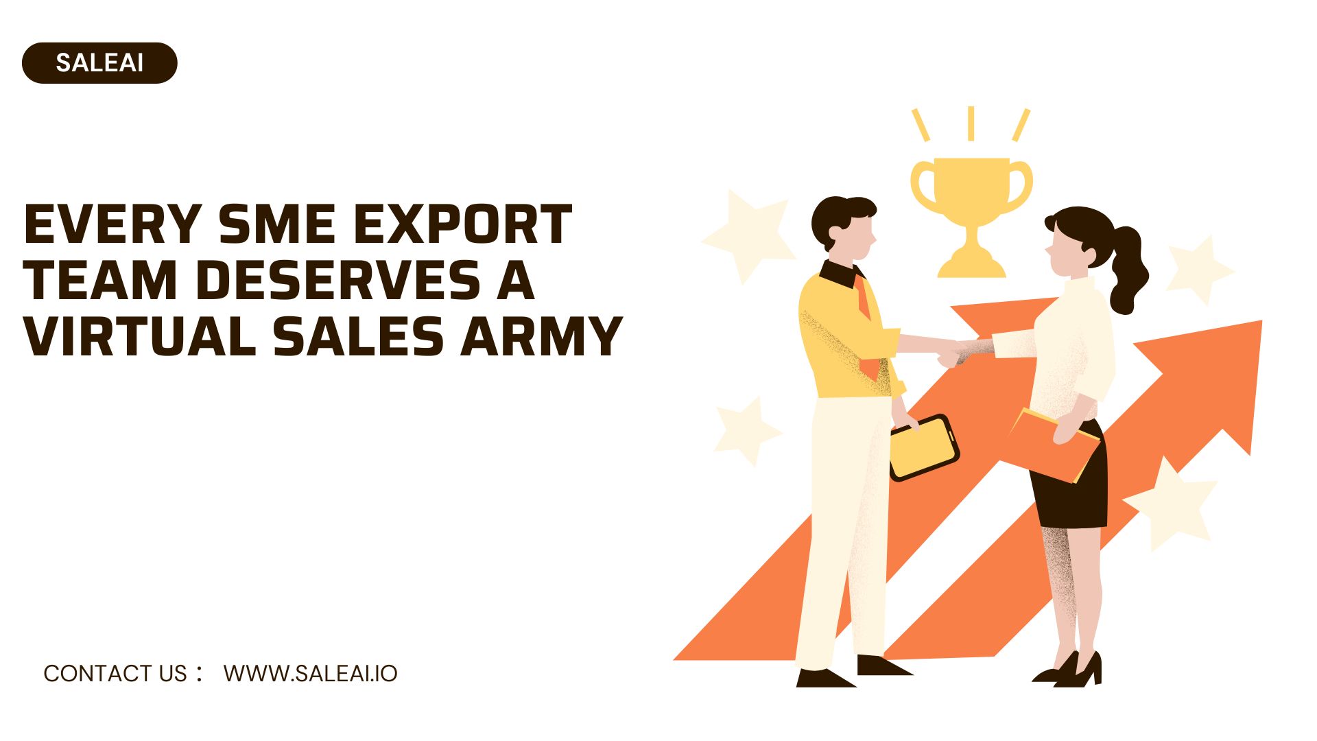 SaleAI virtual sales agent helping SME export team automate quoting and outreach