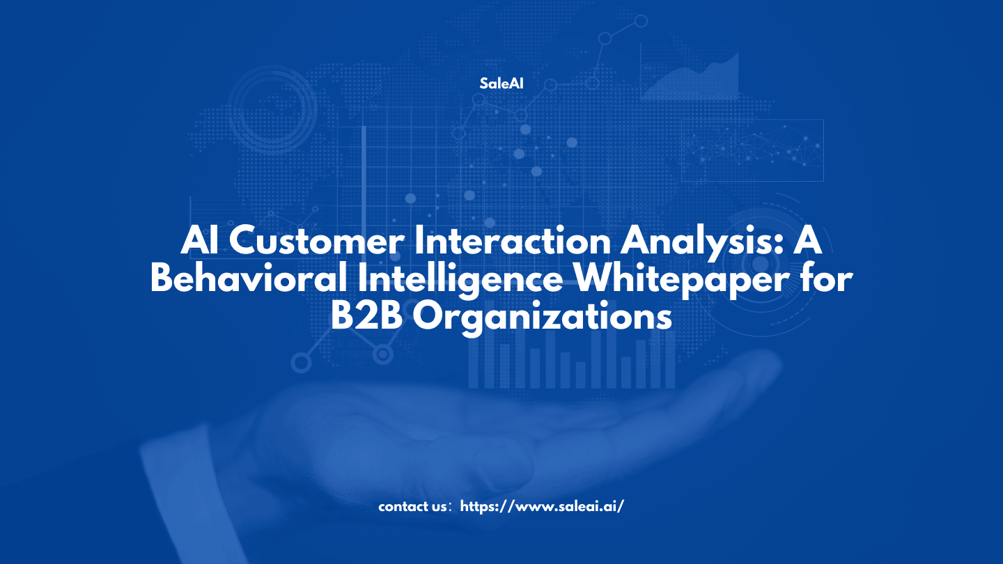 Análisis de la interacción del cliente con IA: un documento técnico sobre inteligencia conductual para organizaciones B2B