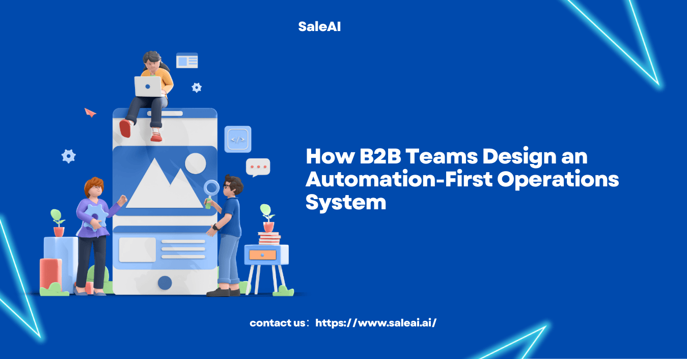 Como as equipes B2B projetam um sistema de operações com foco em automação